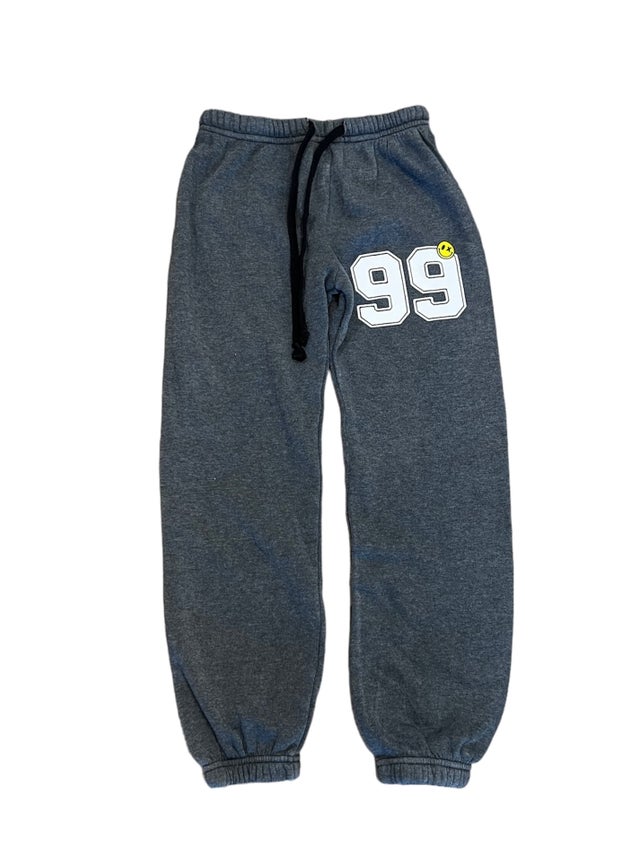 PAX00100 ♥ LOVE + CROSSES WHITE PAINTED SWEATPANTS Chrome Hearts White Sex Records Crosses Mens 32 Elastic